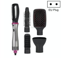 5 in 1 Curling And Straightening Hot Air Comb(EU Plug 220V Gray)