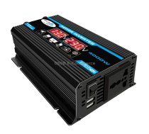 Tang II Generation 12V to 220V 4000W Modified Square Wave Car Power Inverter(Black)