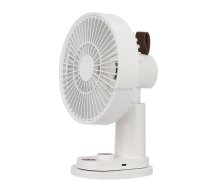 Smart Remote Control Usb Charging Shaking Head Desktop Fan Stroller Clip Fan(White)