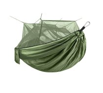 Encryption Mosquito Net Hammock Outdoor Camping Anti-Mosquito Net Gauze Hammock, Size: 260x140cm(Army Green)