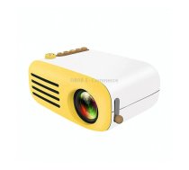 YG200 Portable LED Pocket Mini Projector AV SD HDMI Video Movie Game Home Theater Video Projector(Yellow and White)