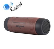 Zealot S1 Multifunctional Outdoor Waterproof Bluetooth Speaker, 4000mAh Battery, For iPhone, Galaxy, Sony, Lenovo, HTC, Huawei, Google, LG, Xiaomi, other Smartphones(Coffee)