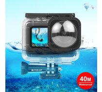 PULUZ 40m Waterproof Housing Protective Case with Buckle Basic Mount & Screw for GoPro HERO12 Black /11 Black /11 Black Mini /10 Black /9 Black Max Lens Mod(Transparent)