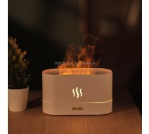 Flame Aroma Diffuser Night Light Humidifier(White)