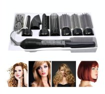 8 in 1 Professional Hair Dryer Hair Curler for Hotel Travel With Comb Powerful Hairdryer(black)