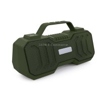 New Rixing NR-4500M Bluetooth 5.0 Portable Outdoor Karaoke Wireless Bluetooth Speaker with Microphone(Dark Green)