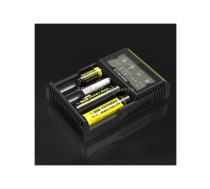 Nitecore D4 Intelligent Digi Smart Charger with LCD Display for 14500, 16340 (RCR123), 18650, 22650, 26650, Ni-MH and Ni-Cd (AA, AAA) Battery