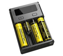 Nitecore NEW i4 Intelligent Digi Smart Charger with LED Indicator for 14500, 16340 (RCR123), 18650, 22650, 26650, Ni-MH and Ni-Cd (AA, AAA) Battery