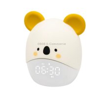 Cartoon Animal LED Smart Alarm Clock Bedside Mini Sleeping Lamp(Kaura Bear)