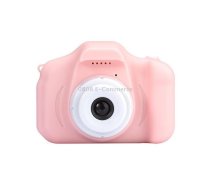 X2S 2.0 Inch LCD Screen Mini Children Camera Digital Camera, Resolution:HD Single Camera 1300W+ 32G Memory Card + Card Reader + Cartoon Stickers(Pink)