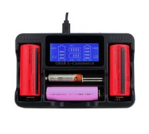 YS-4 Universal 18650 26650 Smart LCD Four Battery Charger with Micro USB Output for 18490/18350/17670/17500/16340 RCR123/14500/10440/A/AA/AAA