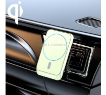 JJT-969 15W Max Output Magnetic Car Air Outlet Bracket Wireless Charger(Green)