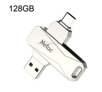 Netac U782C Type-C Dual Interface High-Speed Metal Computer USB Flash Drive, Capacity: 128GB
