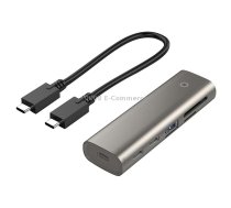 Rocketek HC463 USB3.1 Gen2 to Type-C 3.1 + USB 3.1 + SD / TF 6 in 1 HUB Adapter