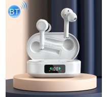 MI4 Bluetooth 5.0 LED Digital Display Intelligent Noise Reduction True Wireless Bluetooth Earphone (White)