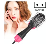 2 in 1 Multi-functional Comb Styling Rotating Hot Hair Dryer Straightener Curler EU Plug