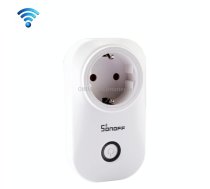 S20-EU WiFi Smart Power Plug Socket Wireless Remote Control Timer Power Switch, Compatible with Alexa and Google Home, Support iOS and Android, EU Plug