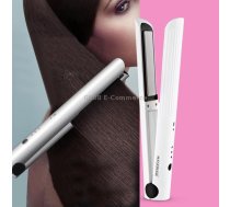K-SKIN Portable Rechargeable Hair Straightener Curler Cordless Adjustable Temperature Fast Heat Ceramic Iron Styling Tool