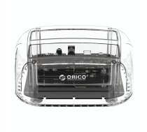 ORICO 6239C3 2.5/3.5inch 2 Bay Transparent Type-C Hard Drive Dock