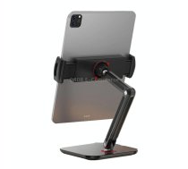 SSKY X38 Desktop Phone Tablet Stand Folding Online Classes Support, Style: Long Arm Version (Black)