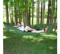 Portable Outdoor Camping Full-automatic Nylon Parachute Hammock with Mosquito Nets, Size : 250 x 120cm (Camouflage)