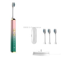 V6 Adult Magnetic Levitation Sonic Household Smart Electric Toothbrush Couple Soft Toothbrush, Style: Wireless Charge Model(Coral Pink)