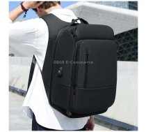 Business Travel Bag PVC Waterproof Backpack(Black)