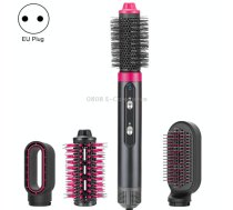 4 In 1 Hair Dryer Curling Straight Comb Hot Air Comb(EU Plug)