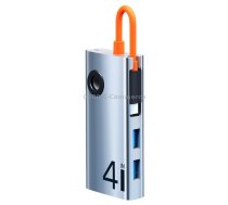 ROCK TR26 4 in 1 USB-C / Type-C to USB 3.0x3+RJ45 Portable Multifunctional HUB Docking Station