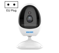 ESCAM QF006 3MP 1296P HD Indoor Wireless PTZ IP Camera IR Night Vision AI Humanoid Detection Home Security CCTV Monitor, Plug Type:EU Plug(White)