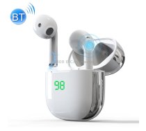 K6 TWS LED Digital Display Bluetooth 5.1 Earphone with Charging Box(White)