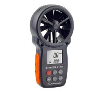 BT-100 Handheld Anemometer Wind Speed Wind Chill Temperature Measuring Instrument(Black)