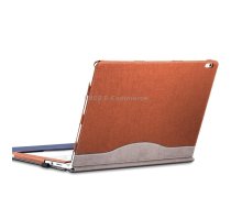 PU Leather Laptop Protective Sleeve For Microsoft Surface Book 3 13.5 inches(Business Brown)