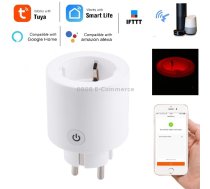 JH-G01E 16A 2.4GHz WiFi Control Smart Home Power Socket Works with Alexa & Google Home, Support LED Indicator, AC 100-240V, EU Plug(White)