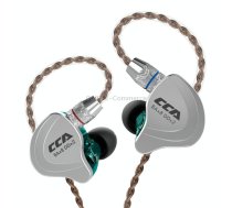 CCA CCA-C10 3.5mm Gold Plated Plug Ten Unit Hybrid Wire-controlled In-ear Earphone, Type:without Mic(Sapphire Cyan)