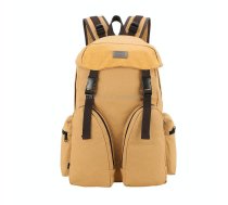 B0031 Mori Color Matching Backpack Wear-Resistant And Scratch-Resistant Computer Bag(Khaki)