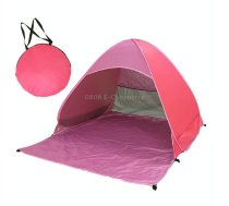 Automatic Instant Pop Up Tent Potable Beach Tent，Size: 200x165x130cm(Pink)