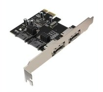 SATA PCI-E to ESATA Riser Card + SATA 3.0 6G PCIe to SATA Expansion Card