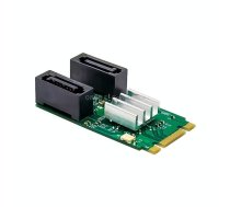 ST551 6Gbps PCIe B+M key to 2 Port SATA 3.0 Card M.2 to dual SATA Adapter