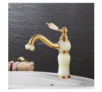 Gold-plated Copper 360-degree Rotating Basin Hot and Cold Water Faucet, Color: Sapphire Zirconium Gold