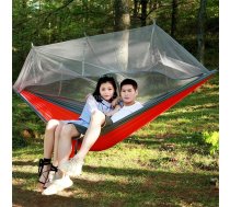 1-2 Person Outdoor Mosquito Net Parachute Hammock Camping Hanging Sleeping Bed Swing Portable Double Chair, 260 x 140cm