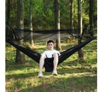 1-2 Person Outdoor Mosquito Net Parachute Hammock Camping Hanging Sleeping Bed Swing Portable Double Chair, 260 x 140cm