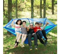 1-2 Person Outdoor Mosquito Net Parachute Hammock Camping Hanging Sleeping Bed Swing Portable Double Chair, 260 x 140cm