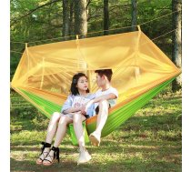 1-2 Person Outdoor Mosquito Net Parachute Hammock Camping Hanging Sleeping Bed Swing Portable Double Chair, 260 x 140cm