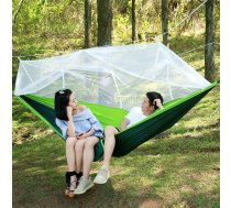 1-2 Person Outdoor Mosquito Net Parachute Hammock Camping Hanging Sleeping Bed Swing Portable Double Chair, 260 x 140cm