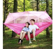 1-2 Person Outdoor Mosquito Net Parachute Hammock Camping Hanging Sleeping Bed Swing Portable Double Chair, 260 x 140cm