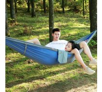 1-2 Person Outdoor Mosquito Net Parachute Hammock Camping Hanging Sleeping Bed Swing Portable Double Chair, 260 x 140cm