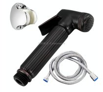 Multifunctional Wome Washers Pressure With Water Stop Woman Wash Nozzle Set, Colour:Black Antique