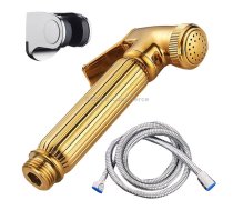 Multifunctional Wome Washers Pressure With Water Stop Woman Wash Nozzle Set, Colour:Gold