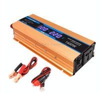 Carmaer Modified Sine Wave 24V to 220V 1600W Car Multi-function Double Digital Display Inverter Household Power Converter